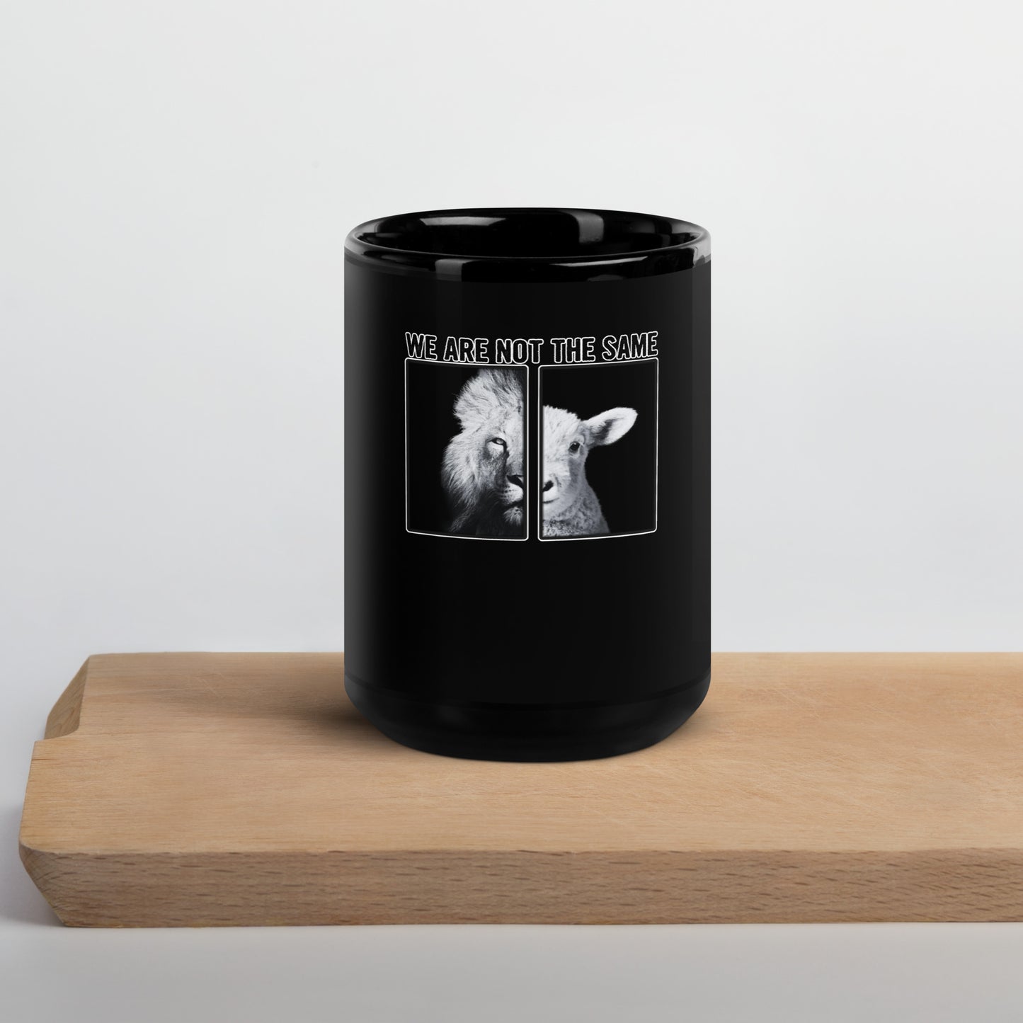 We Are Not The Same Black Glossy Mug