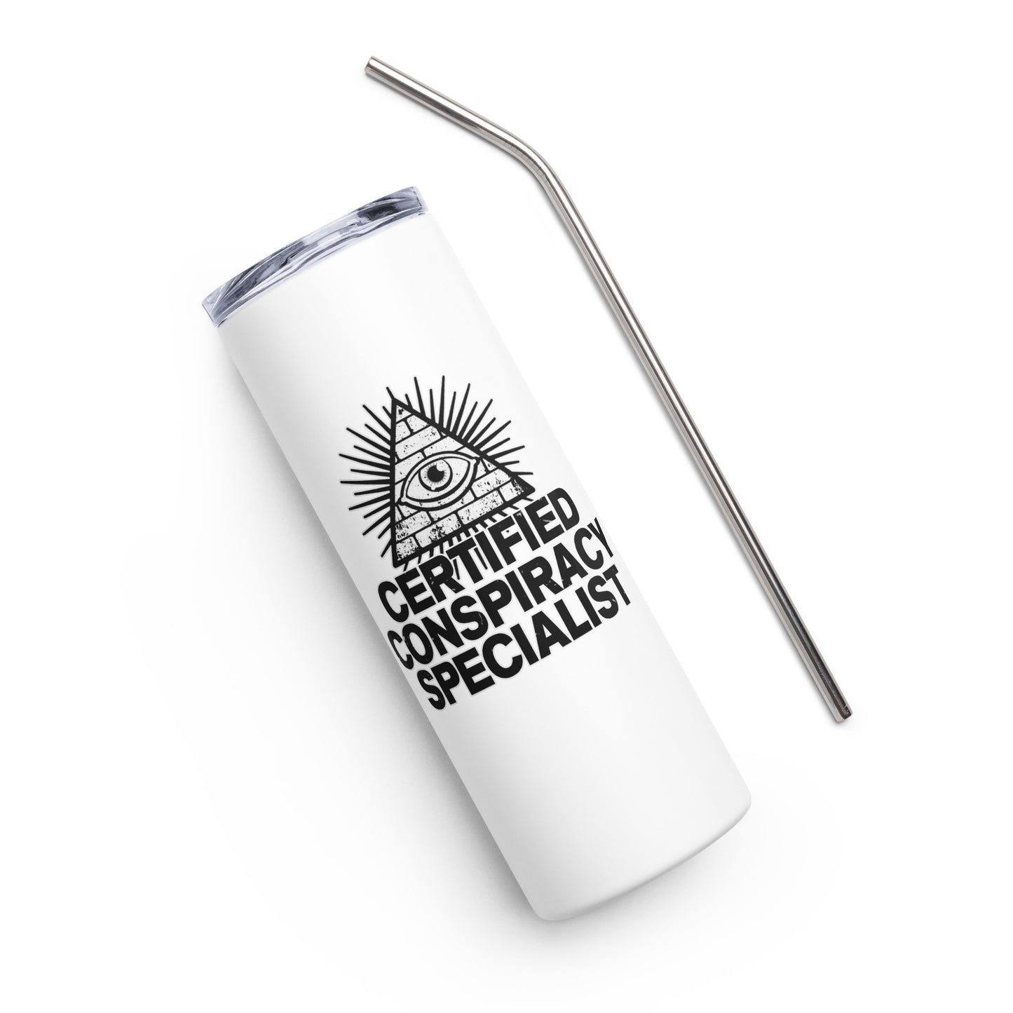 Certified Conspiracy Specialist Stainless steel tumbler