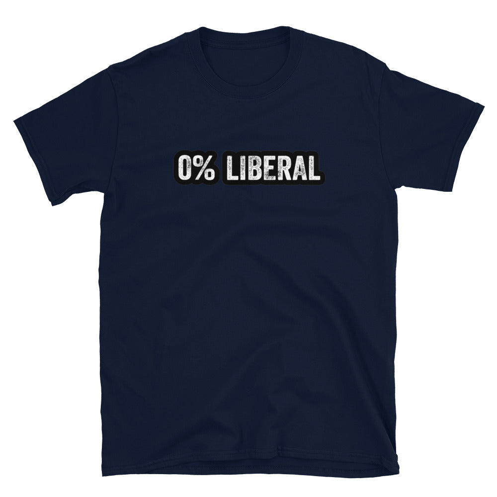 0% Liberal Short-Sleeve Unisex T-Shirt