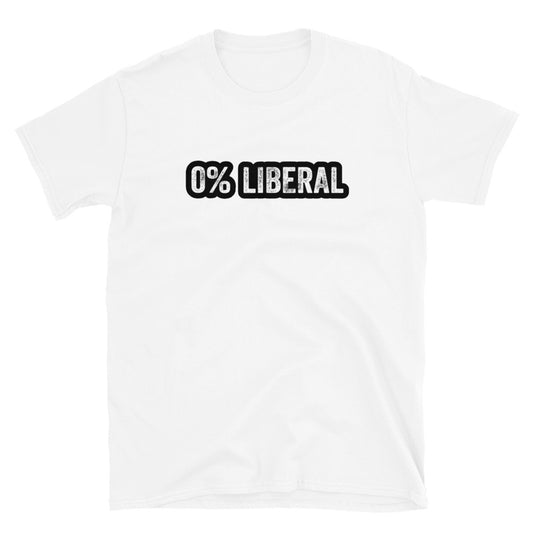 0% Liberal Short-Sleeve Unisex T-Shirt