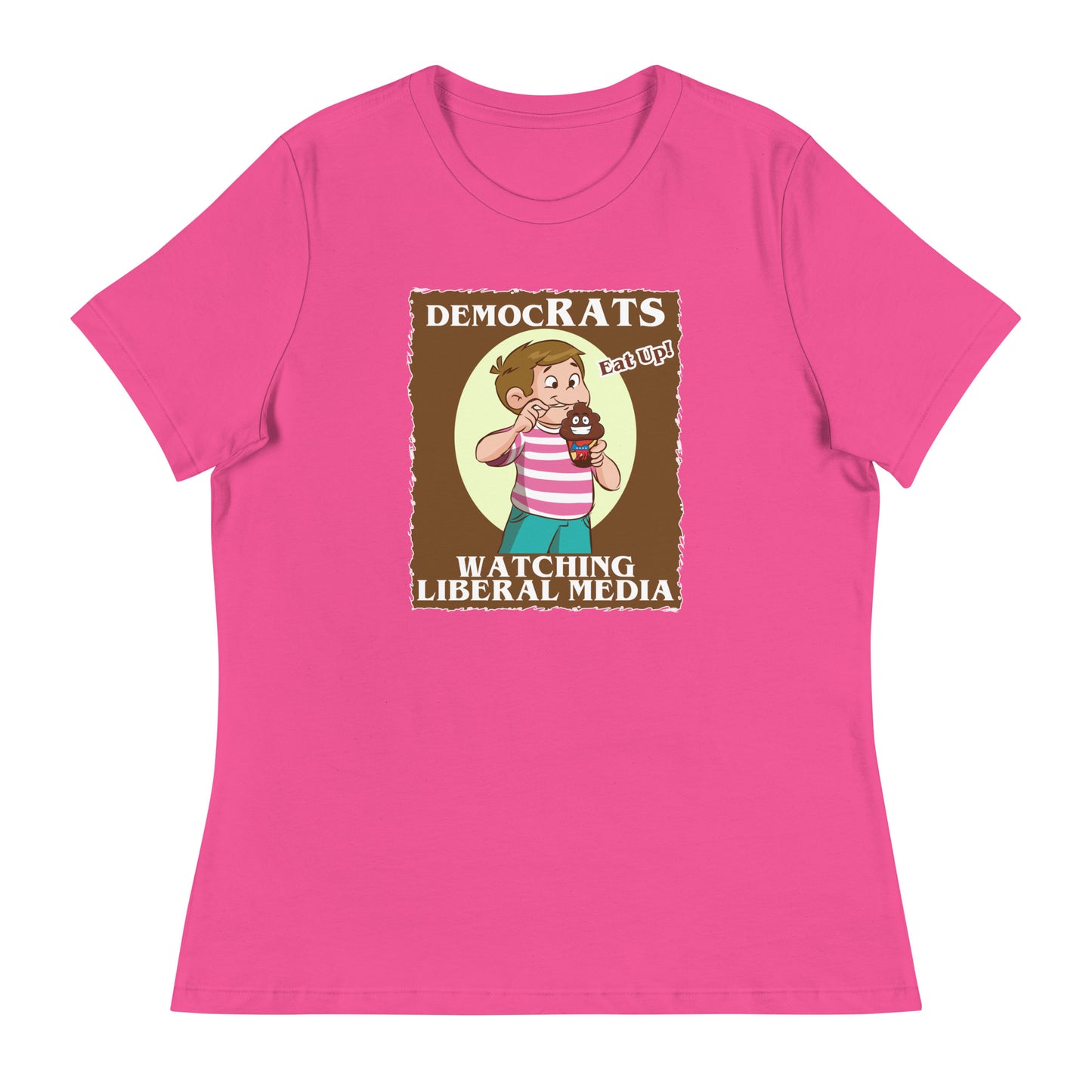 DemocRATS Liberal Media Women's Relaxed T-Shirt