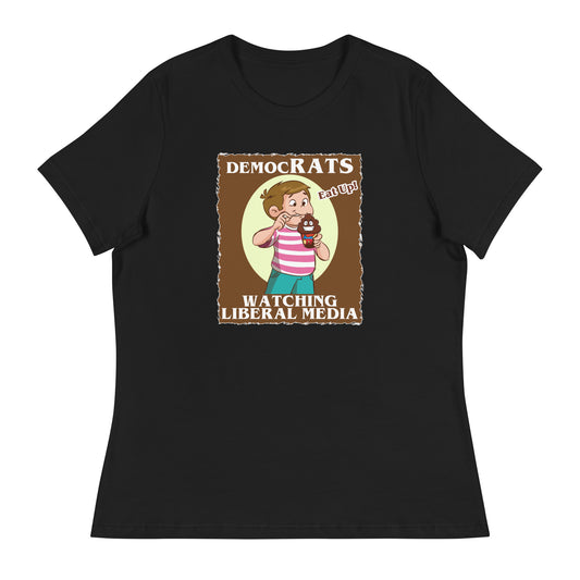 DemocRATS Liberal Media Women's Relaxed T-Shirt