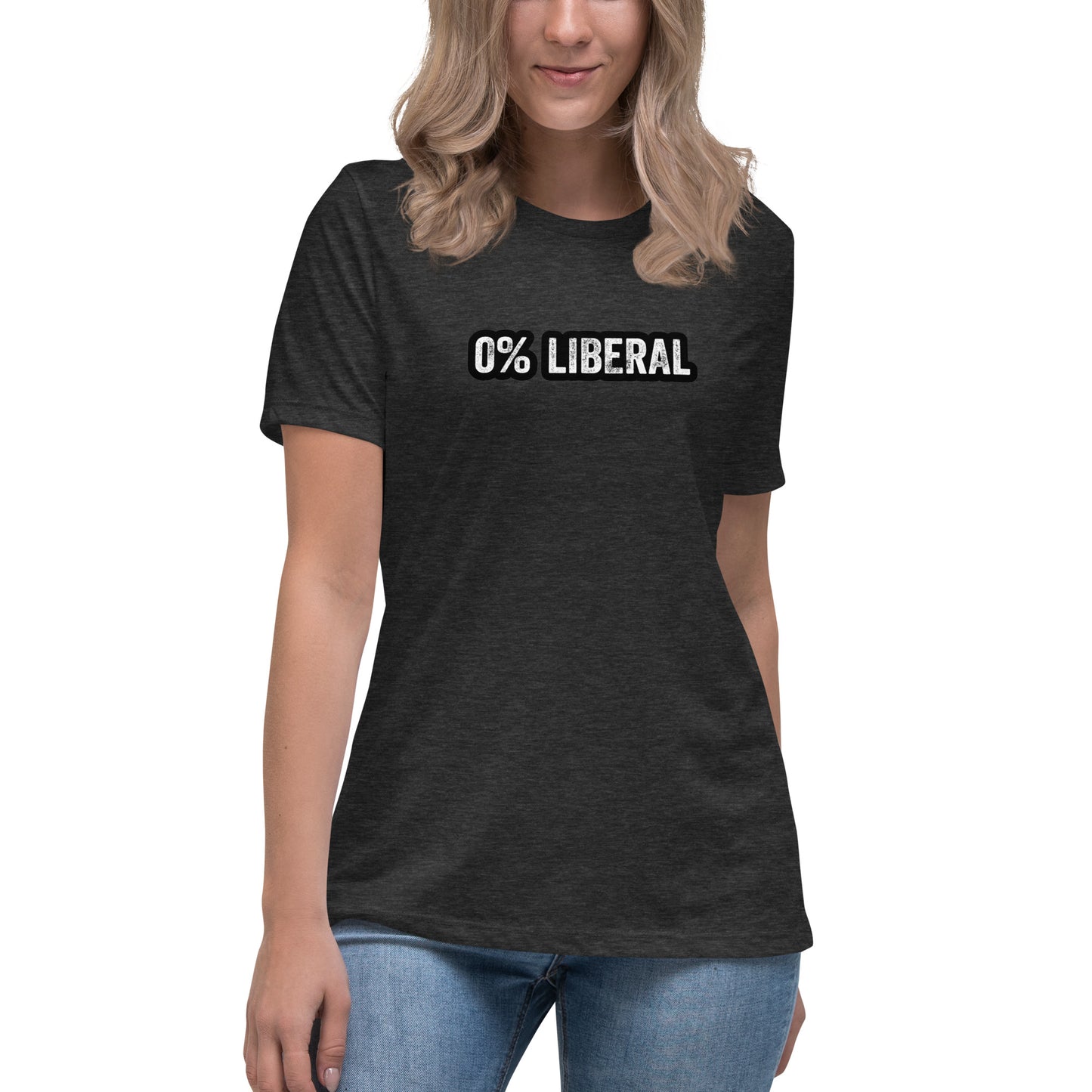 0% Liberal Women's Relaxed T-Shirt