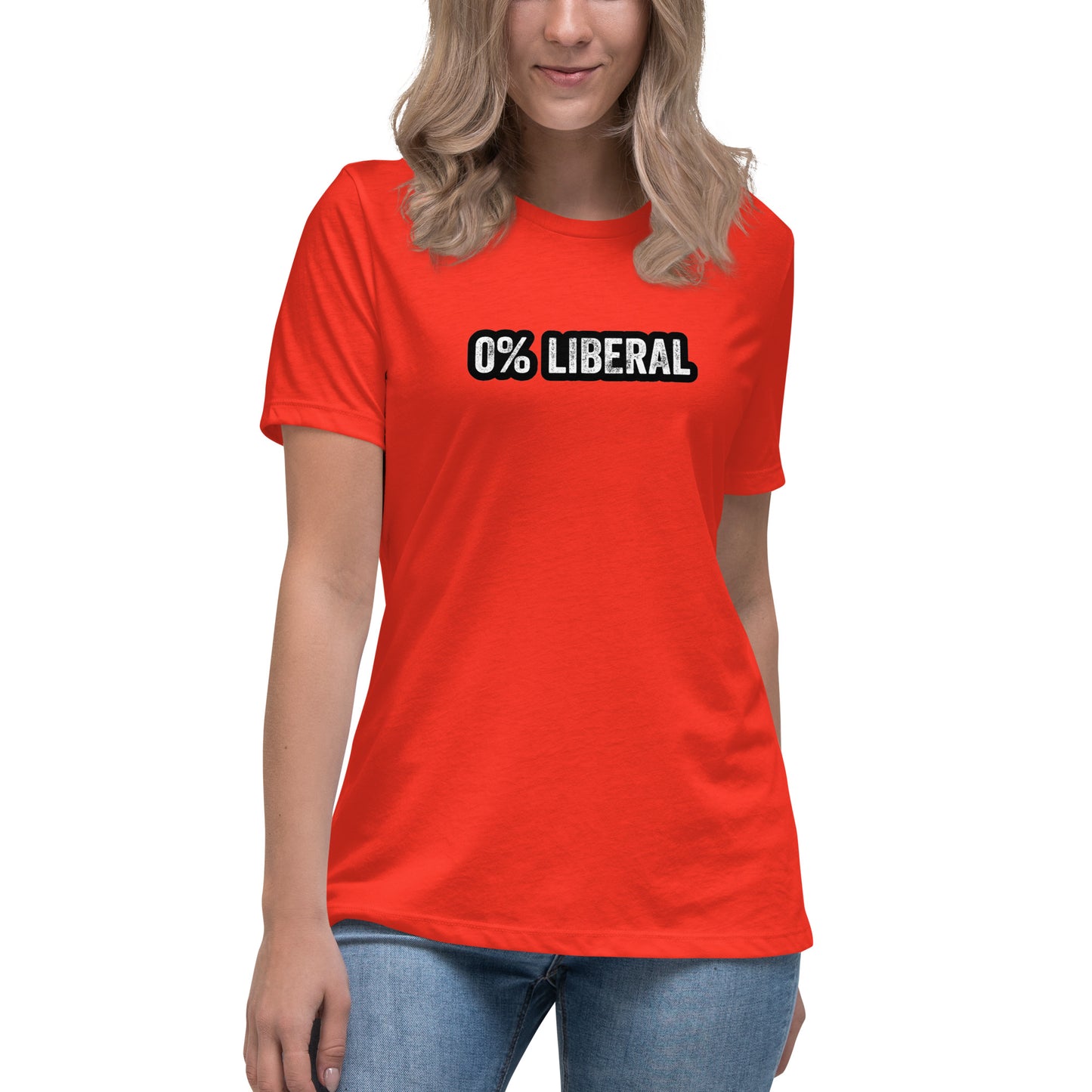 0% Liberal Women's Relaxed T-Shirt