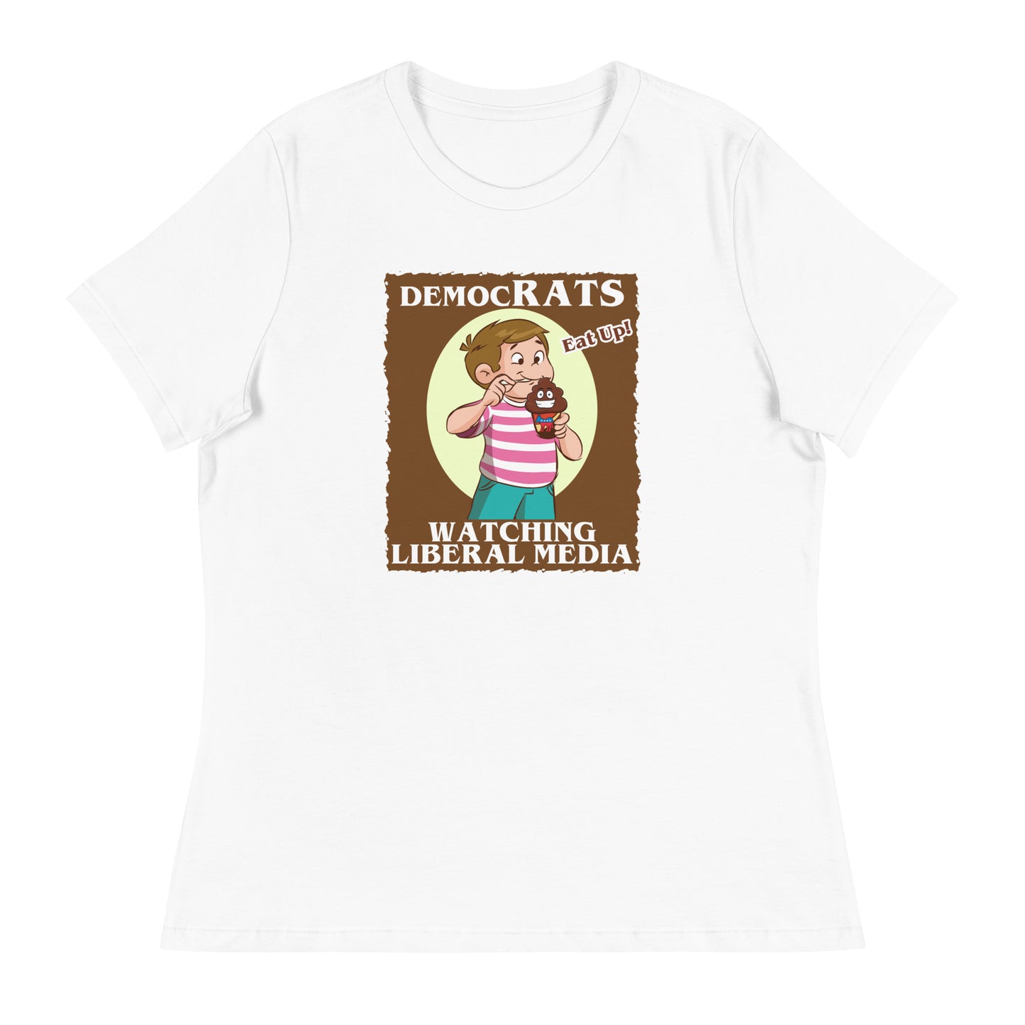 DemocRATS Liberal Media Women's Relaxed T-Shirt